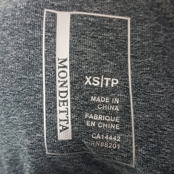 Mondetta Gray Racerback Workout Tank Top XS - Picture 5 of 5